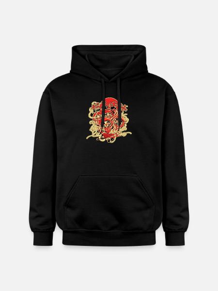 Daruma en soupe - Sweat à capuche Softstyle® Gildan Unisexe - noir