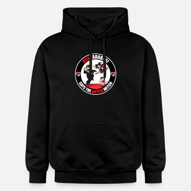 The Antifa Witch - Police - Sweat à capuche Softstyle® Gildan Unisexe - noir