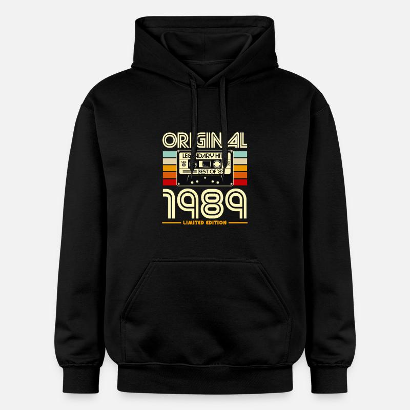 1989 Cassette Retro Édition Limitée - Sweat à capuche Softstyle® Gildan Unisexe - noir