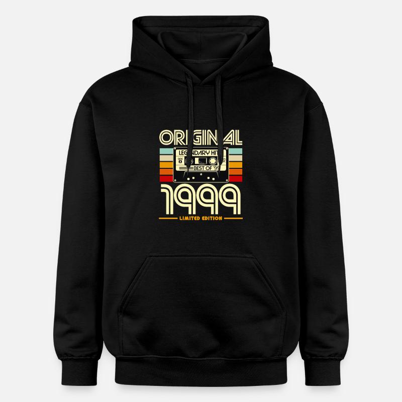Original 1999 Cassette Rétro - Sweat à capuche Softstyle® Gildan Unisexe - noir