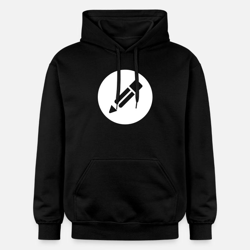 Bleistift - Gildan Unisex Softstyle® Midweight Hoodie - Schwarz