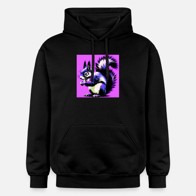 écureuil - Sweat à capuche Softstyle® Gildan Unisexe - noir