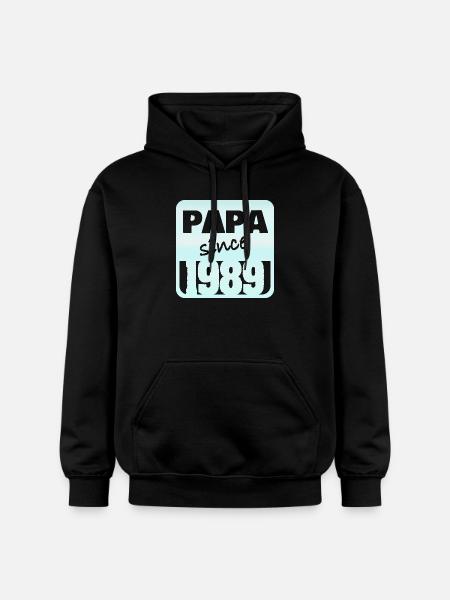 Papa seit 1984 - Gildan Unisex Softstyle® Midweight Hoodie - Schwarz