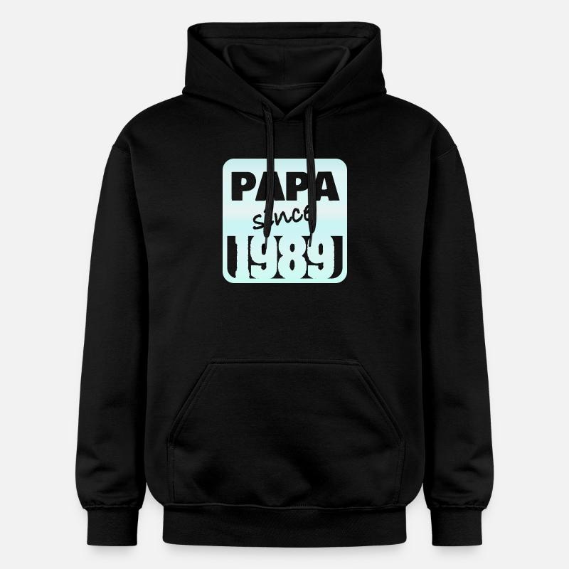 Papa depuis 1984 - Sweat à capuche Softstyle® Gildan Unisexe - noir