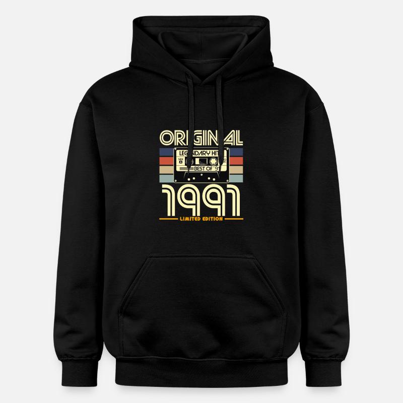 Original 1991 Retro Hits - Sweat à capuche Softstyle® Gildan Unisexe - noir