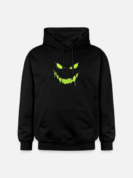 Visage monstre Halloween effrayant - Sweat à capuche Softstyle® Gildan Unisexe - noir