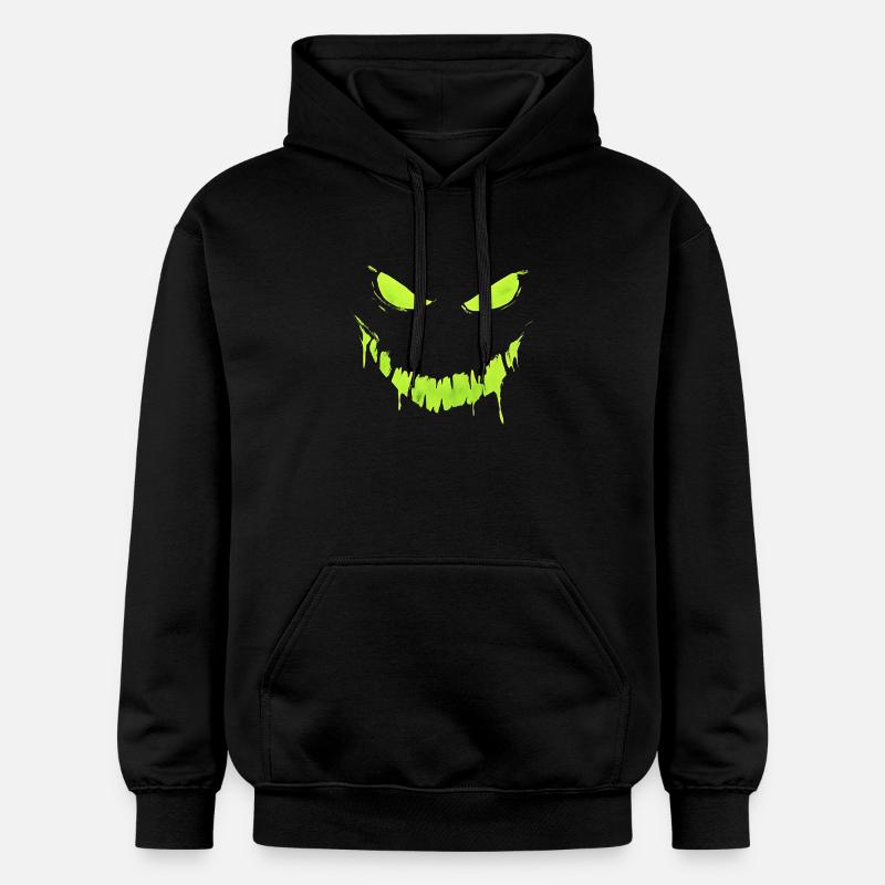 Visage monstre Halloween effrayant - Sweat à capuche Softstyle® Gildan Unisexe - noir