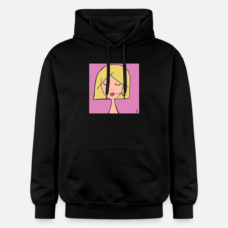 blonde - Sweat à capuche Softstyle® Gildan Unisexe - noir