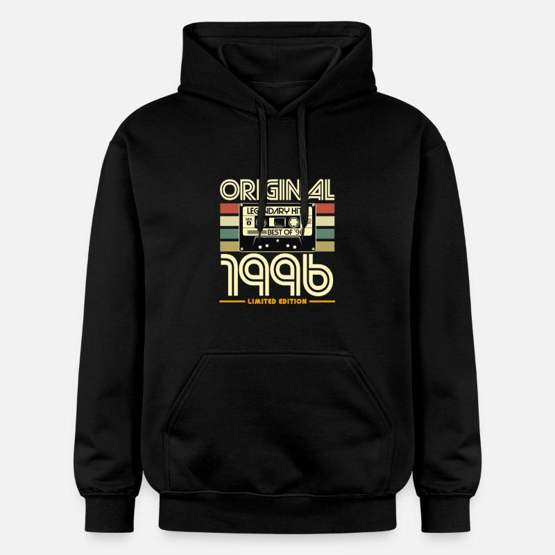 Original 1996 Cassette Nostalgie - Sweat à capuche Softstyle® Gildan Unisexe - noir
