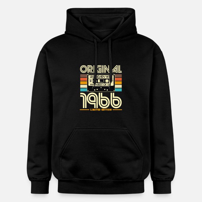 Cassette 1966 Légendes Retro - Sweat à capuche Softstyle® Gildan Unisexe - noir