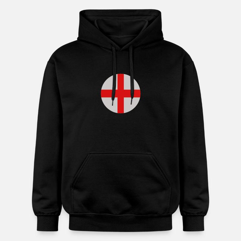 Drapeau rond anglais - Sweat à capuche Softstyle® Gildan Unisexe - noir