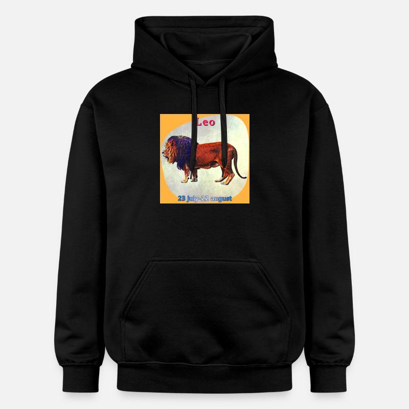 Löwe - Gildan Unisex Softstyle® Midweight Hoodie - Schwarz