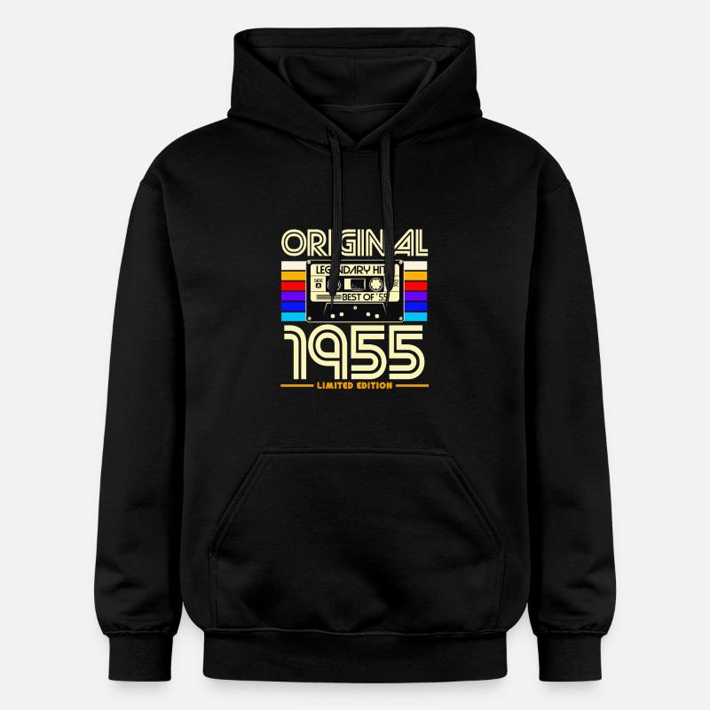 Original 1955 Hits Rétro - Sweat à capuche Softstyle® Gildan Unisexe - noir