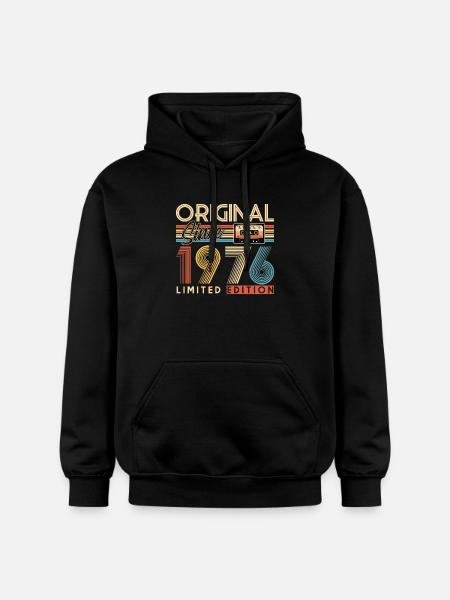 50th birthday, 50 years - Gildan Unisex Softstyle® Midweight Hoodie - black
