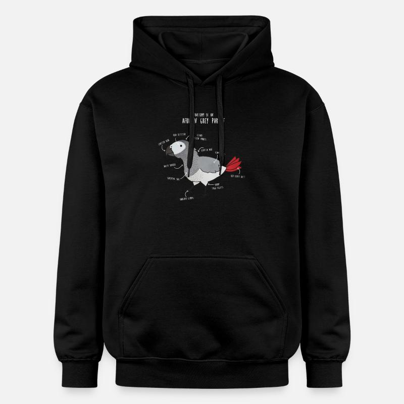Anatomie du python royal - Sweat à capuche Softstyle® Gildan Unisexe - noir