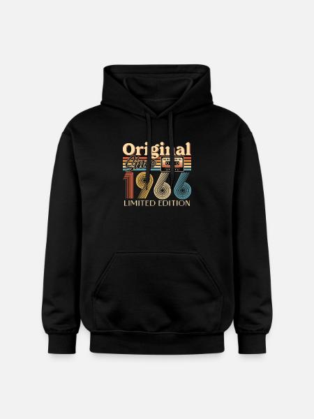 60th birthday, 60 years - Gildan Unisex Softstyle® Midweight Hoodie - black