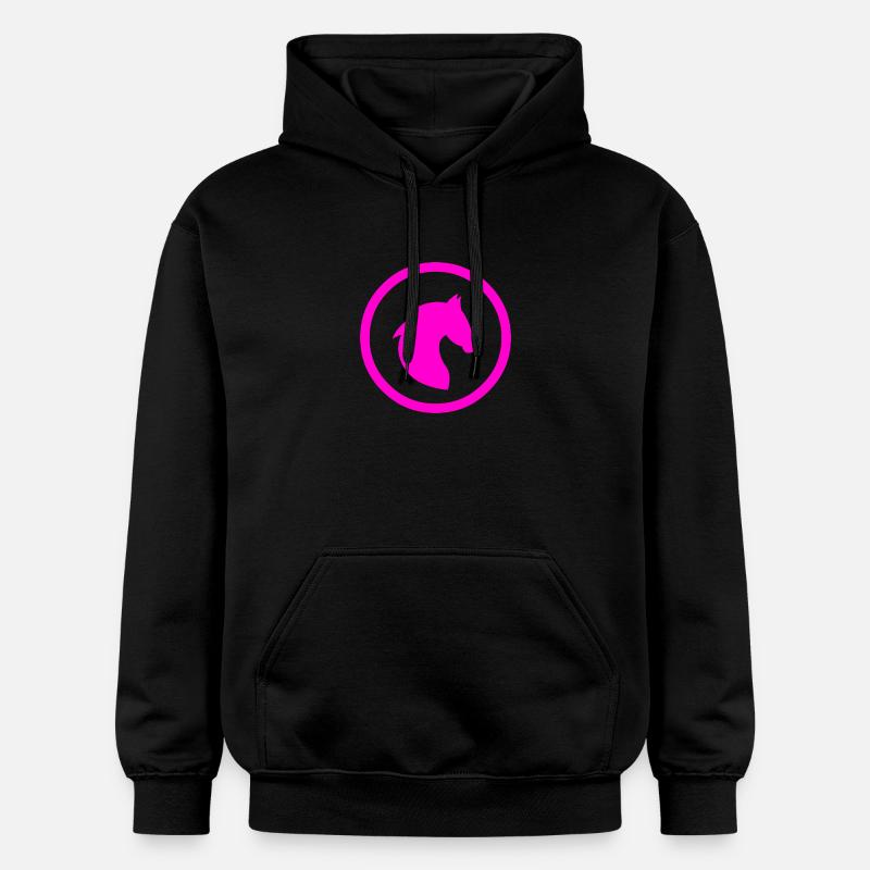Chevaux - Sweat à capuche Softstyle® Gildan Unisexe - noir