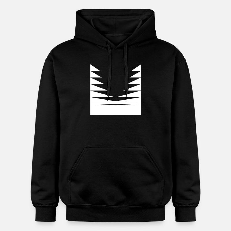 Conception du motif triangle - Sweat à capuche Softstyle® Gildan Unisexe - noir