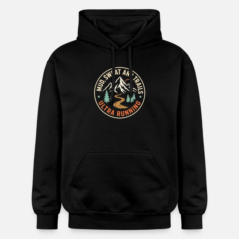 Course ultra sur les sentiers - Sweat à capuche Softstyle® Gildan Unisexe - noir