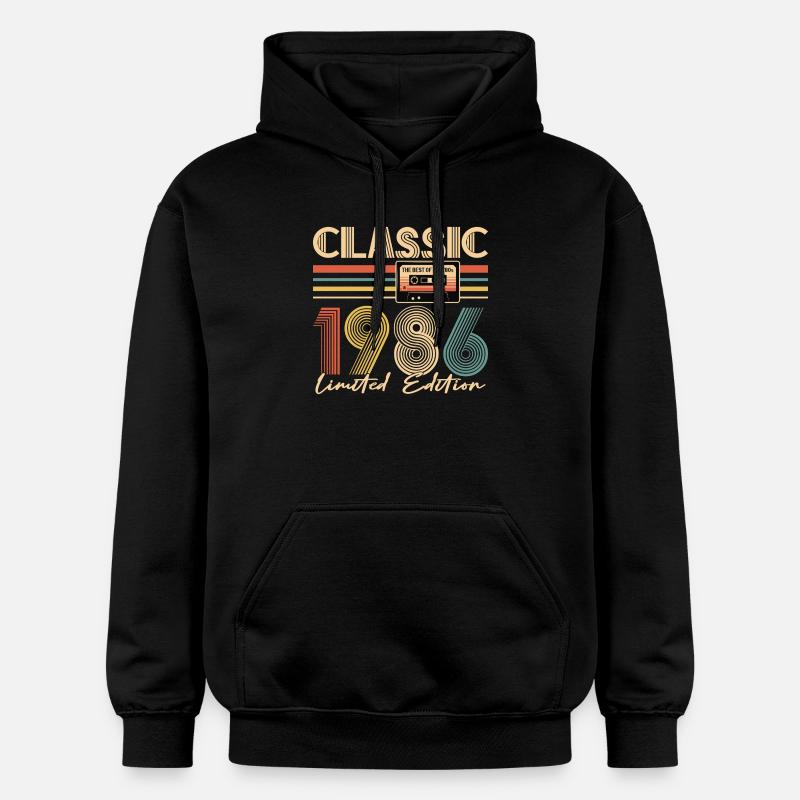 40e anniversaire, 40 ans - Sweat à capuche Softstyle® Gildan Unisexe - noir