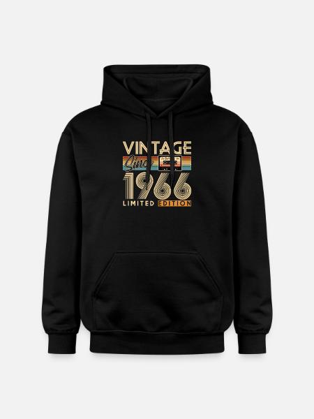 60th birthday - Gildan Unisex Softstyle® Midweight Hoodie - black