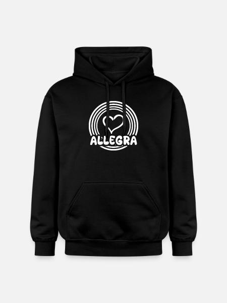 Geschenk für Allegra - Gildan Unisex Softstyle® Midweight Hoodie - Schwarz