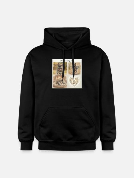 Sable Deutscher Schäferhund Mama Geschenkhemd - Gildan Unisex Softstyle® Midweight Hoodie - Schwarz