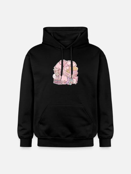 Soirée Pyjama Jeunes Filles - Sweat à capuche Softstyle® Gildan Unisexe - noir