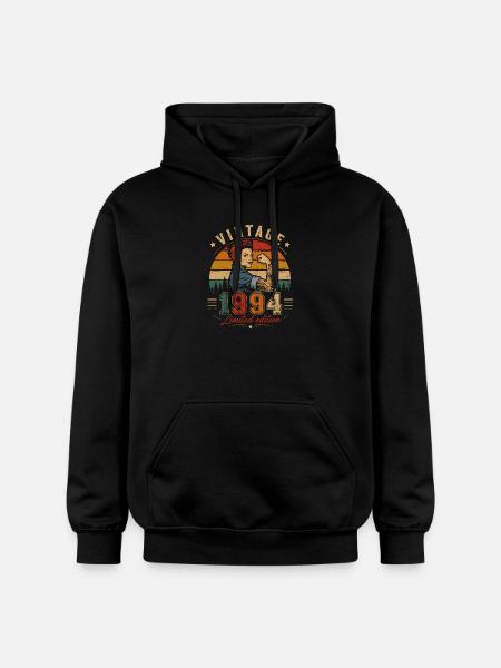 Edizione Limitata Vintage 1994 Regalo Femminile - Felpa con cappuccio unisex Softstyle® Gildan con grammatura media - nero