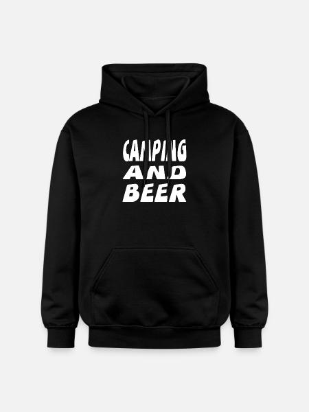 Camping - Sweat à capuche Softstyle® Gildan Unisexe - noir