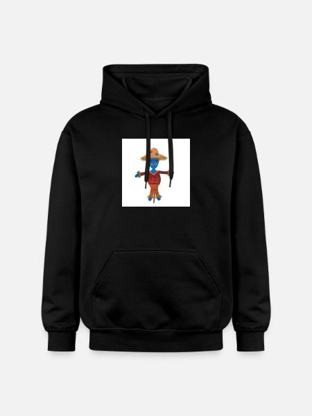 Susi Scarecrow Child Motif - Gildan Unisex Softstyle® Midweight Hoodie - black