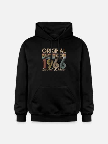 60e anniversaire, 60 ans - Sweat à capuche Softstyle® Gildan Unisexe - noir