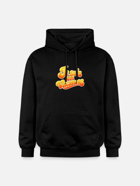 Je suis en vacances - Sweat à capuche Softstyle® Gildan Unisexe - noir
