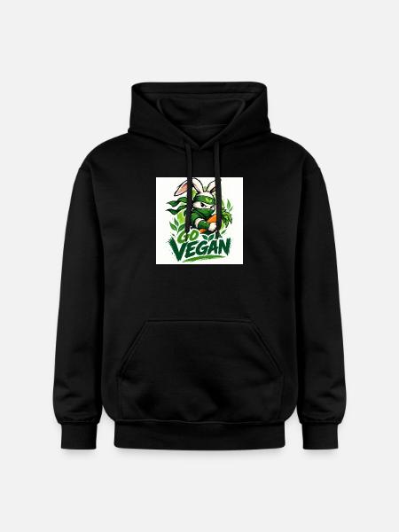 Devenez végétalien - Sweat à capuche Softstyle® Gildan Unisexe - noir