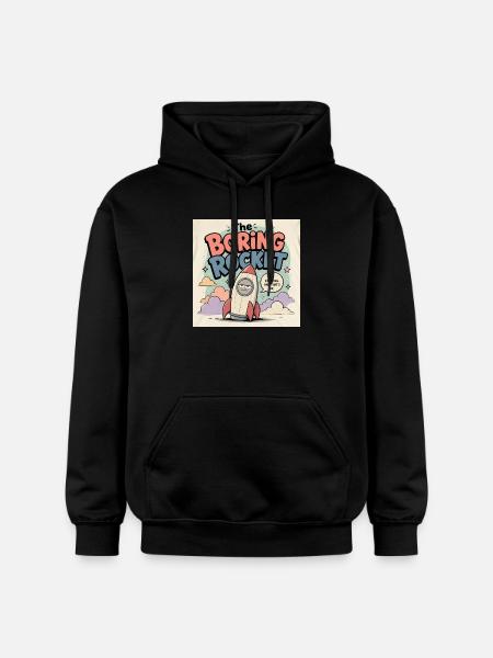 La fusée ennuyée - Sweat à capuche Softstyle® Gildan Unisexe - noir