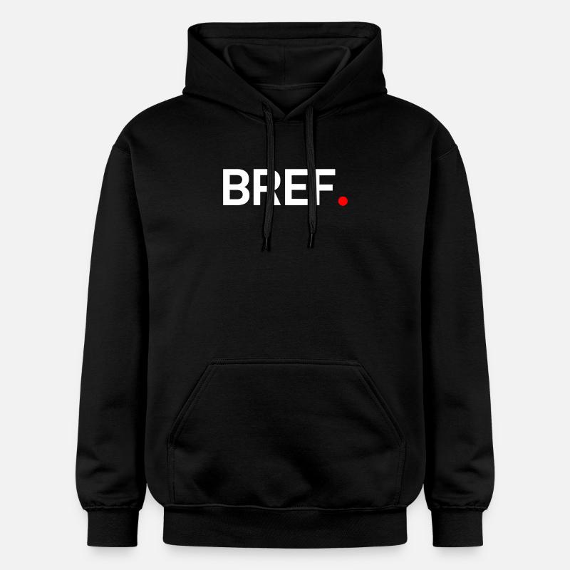 Bref humour minimal moderne - Sweat à capuche Softstyle® Gildan Unisexe - noir