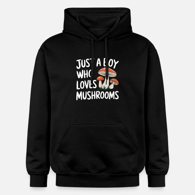 Champignons Champignons Champignon Champignon - Sweat à capuche Softstyle® Gildan Unisexe - noir
