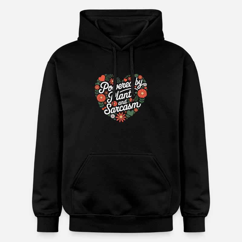 Végétarien Végétalien Végétarien Végétarien - Sweat à capuche Softstyle® Gildan Unisexe - noir