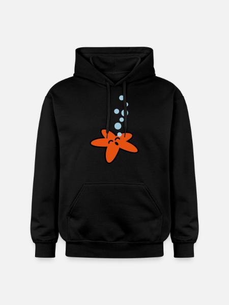 seestern_3c - Gildan Unisex Softstyle® Midweight Hoodie - black