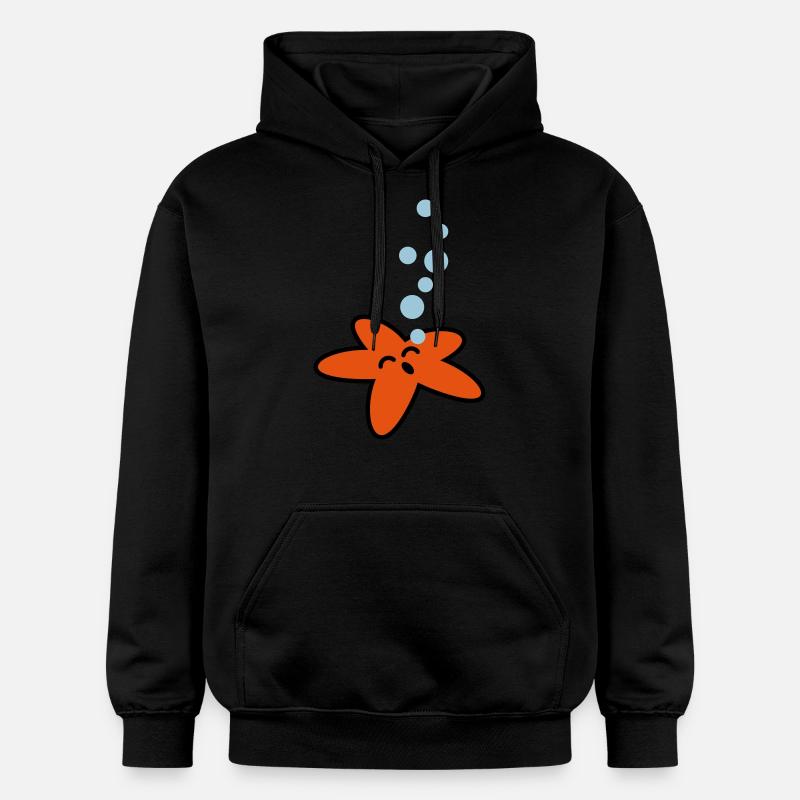 seestern_3c - Sweat à capuche Softstyle® Gildan Unisexe - noir