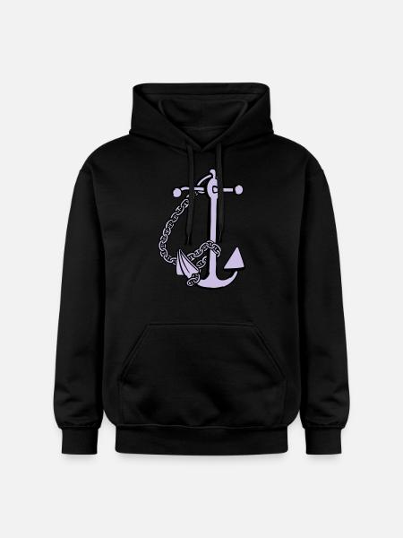 anchor - anker - Gildan Unisex Softstyle® Midweight Hoodie - Schwarz