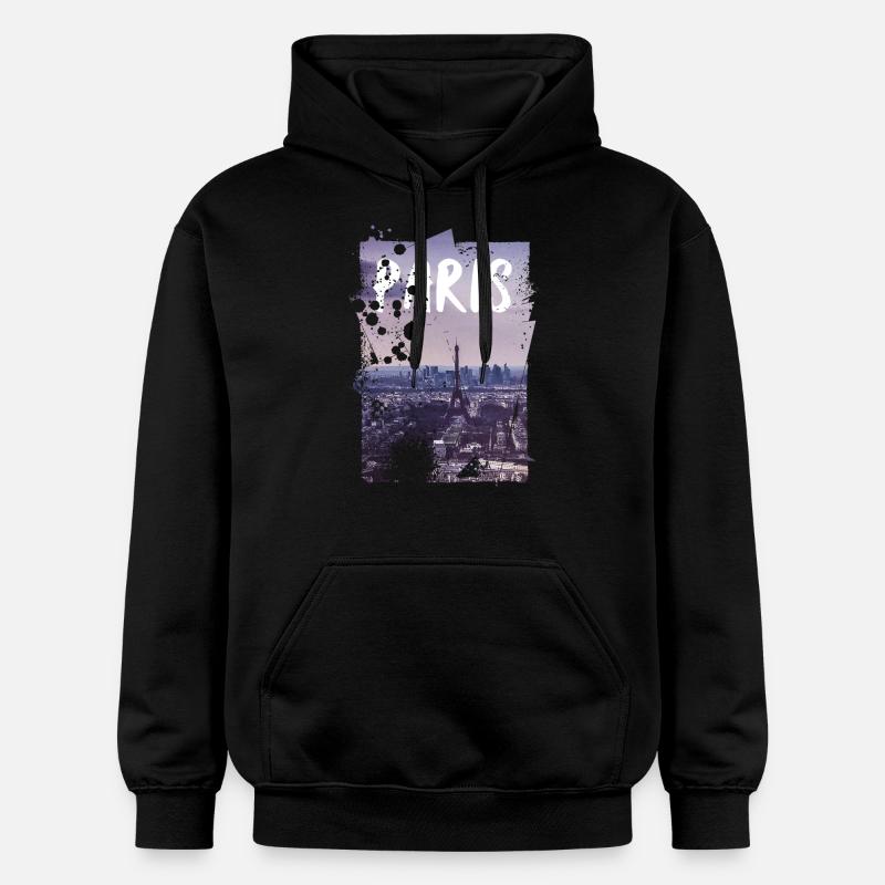 Paris - Sweat à capuche Softstyle® Gildan Unisexe - noir