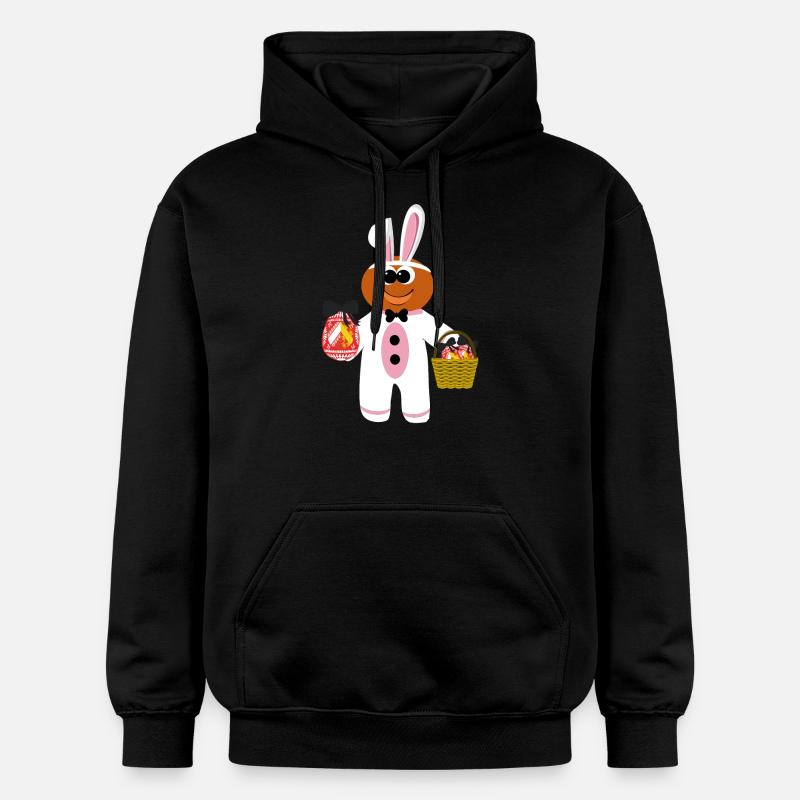 Mannele Mannala Lapin Alsace - Sweat à capuche Softstyle® Gildan Unisexe - noir