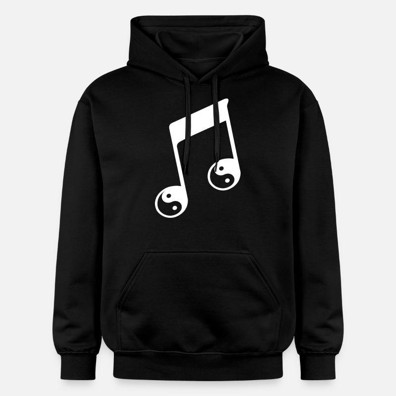 Note de musique - Sweat à capuche Softstyle® Gildan Unisexe - noir