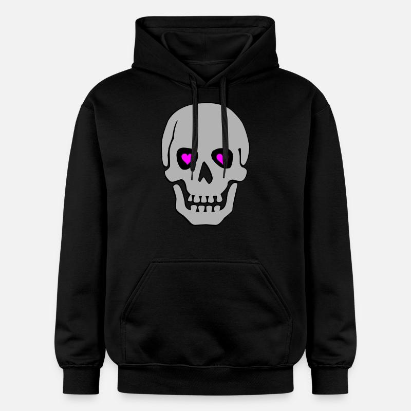 Crâne amoureux 02 - Sweat à capuche Softstyle® Gildan Unisexe - noir