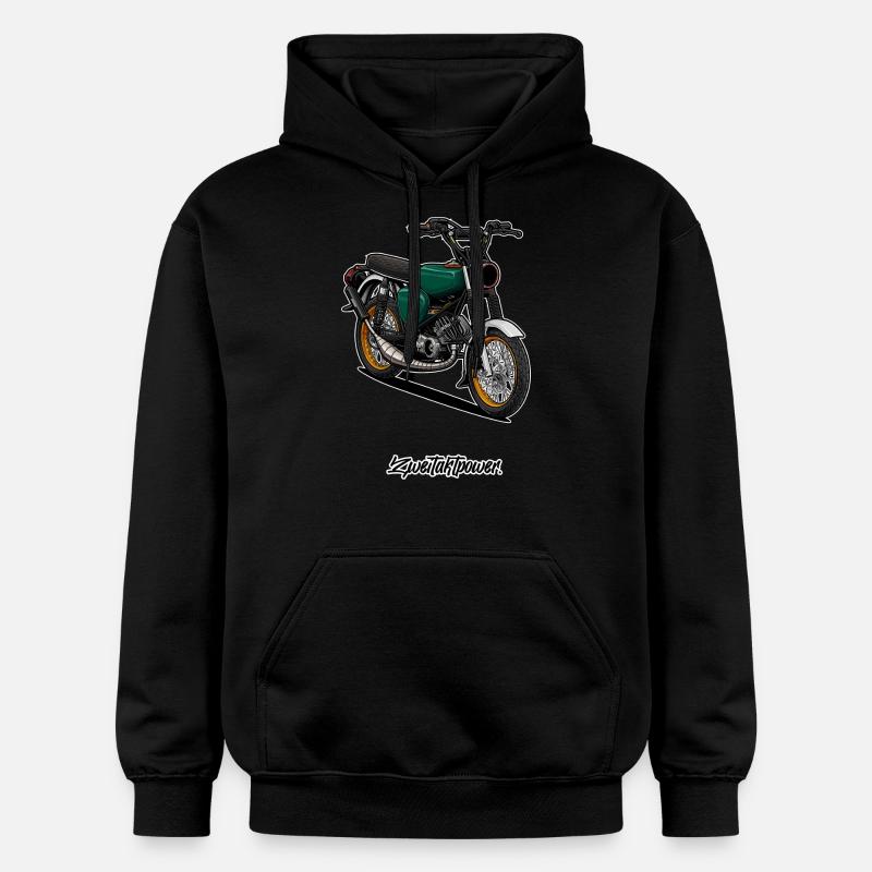 S51 (vert) // Illustration - Sweat à capuche Softstyle® Gildan Unisexe - noir