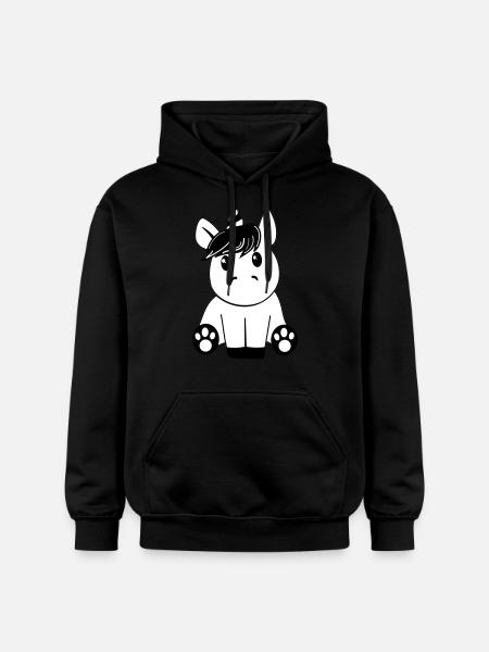 Unicorn black - Gildan Unisex Softstyle® Midweight Hoodie - black