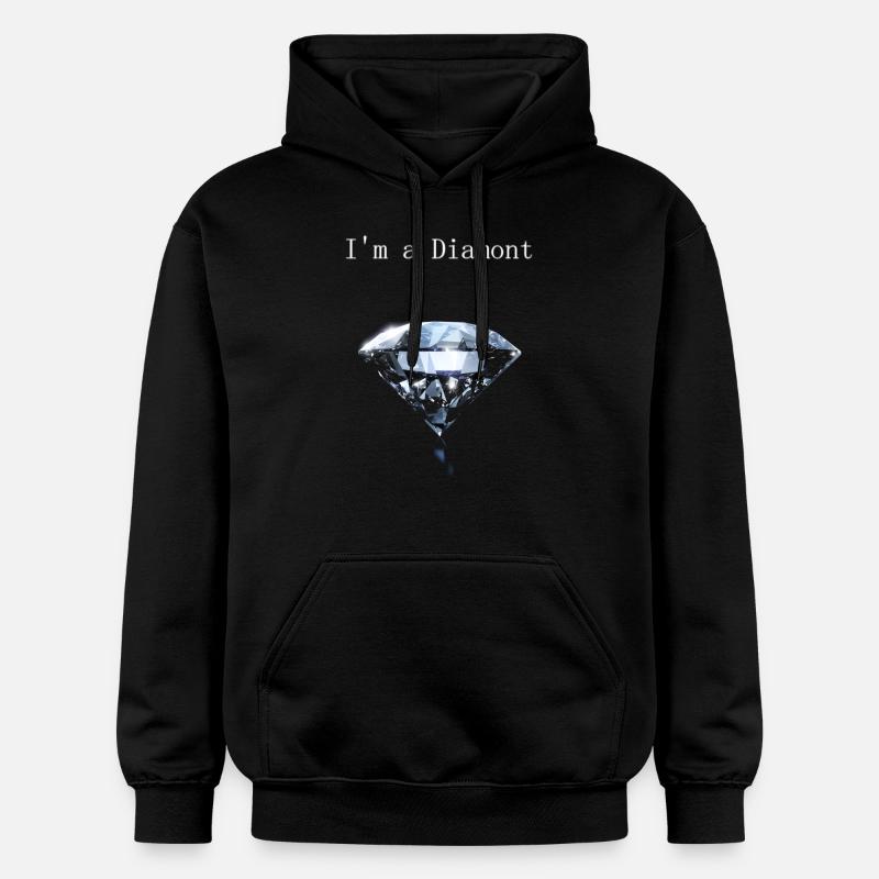 Je suis un diamant - Sweat à capuche Softstyle® Gildan Unisexe - noir