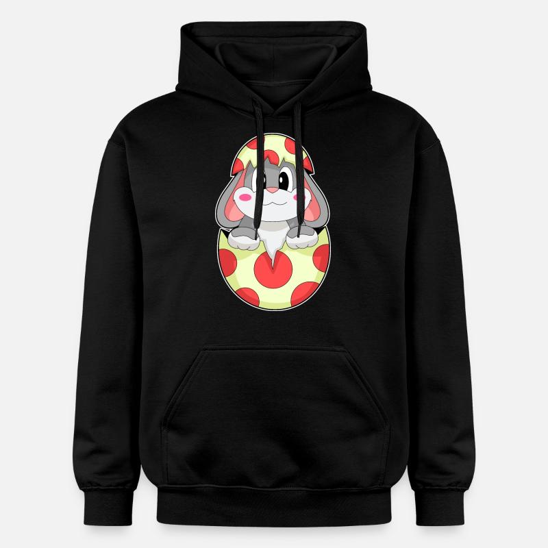 Oeuf de lapin - Sweat à capuche Softstyle® Gildan Unisexe - noir