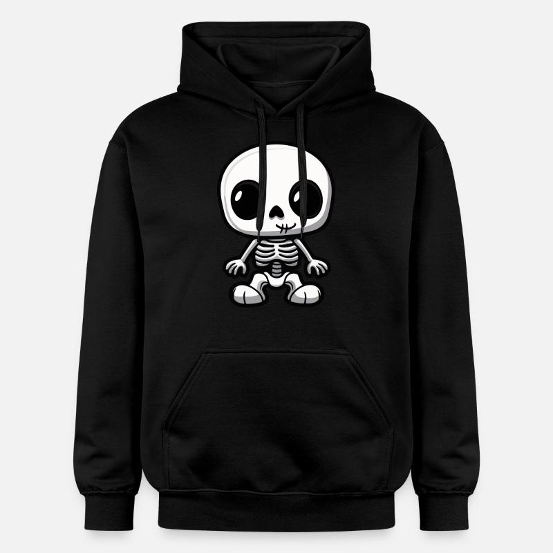 Squelette mignon Halloween bébé - Sweat à capuche Softstyle® Gildan Unisexe - noir
